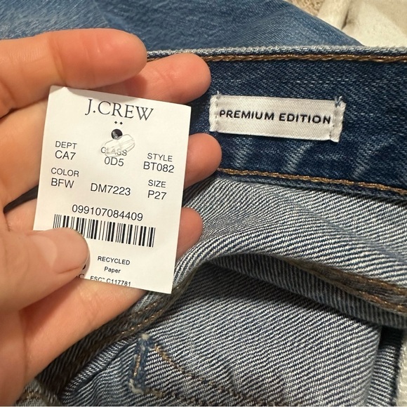 J crew Petite Premium Edition straight jean with button fly - Picture 2 of 2